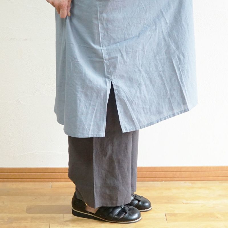 Branch m‘.,ブランチエム,ナチュラル,30代,40代,50代,60代,リネン,ゆったり,コットンリネン,コットン,綿麻,ワンピース,ギャザーワンピース,羽織ワンピース,7分袖,7分袖ワンピース,羽織