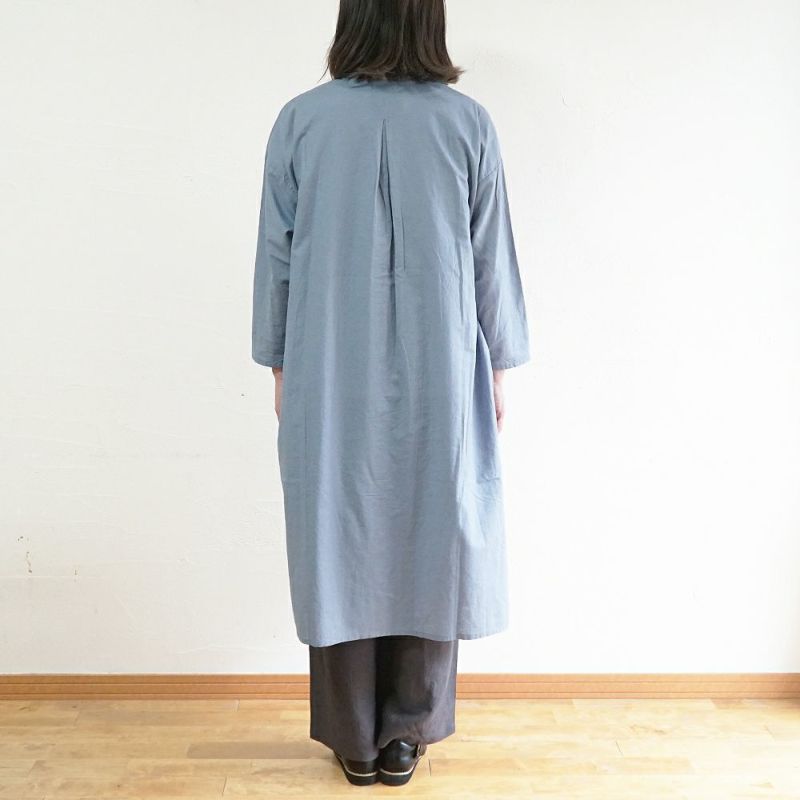 Branch m‘.,ブランチエム,ナチュラル,30代,40代,50代,60代,リネン,ゆったり,コットンリネン,コットン,綿麻,ワンピース,ギャザーワンピース,羽織ワンピース,7分袖,7分袖ワンピース,羽織