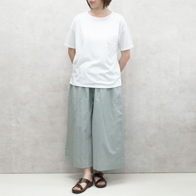Branch m‘.,ブランチエム,ナチュラル,30代,40代,50代,60代,リネン,ゆったり,コットンリネン,コットン,綿麻,ワイドパンツ,pants,パンツ,ギャザーパンツ,