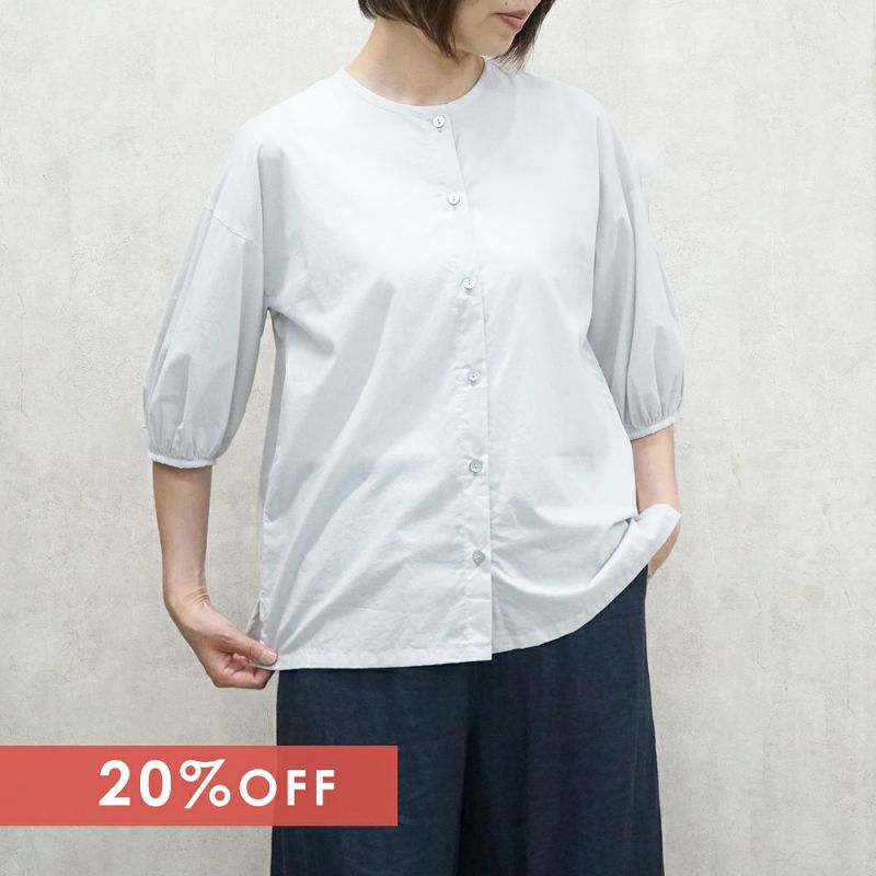 Branch m‘.,ブランチエム,ナチュラル,30代,40代,50代,60代,コットン,ゆったり,綿,blouse,ブラウス,綿ブラウス,コットンブラウス,綿ローン,前あき ,