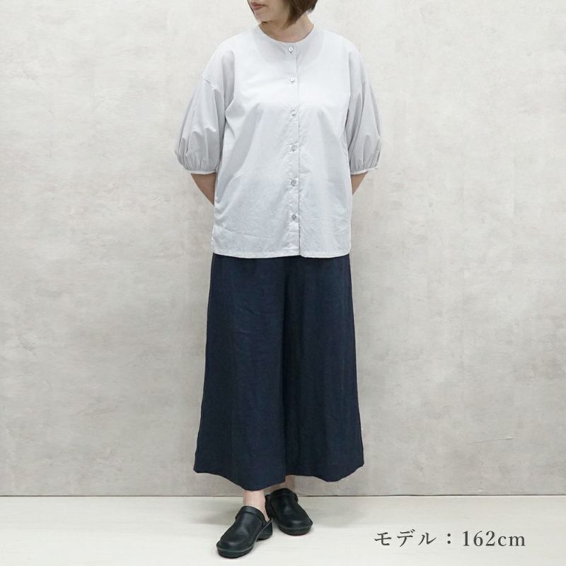 Branch m‘.,ブランチエム,ナチュラル,30代,40代,50代,60代,コットン,ゆったり,綿,blouse,ブラウス,綿ブラウス,コットンブラウス,綿ローン,前あき ,