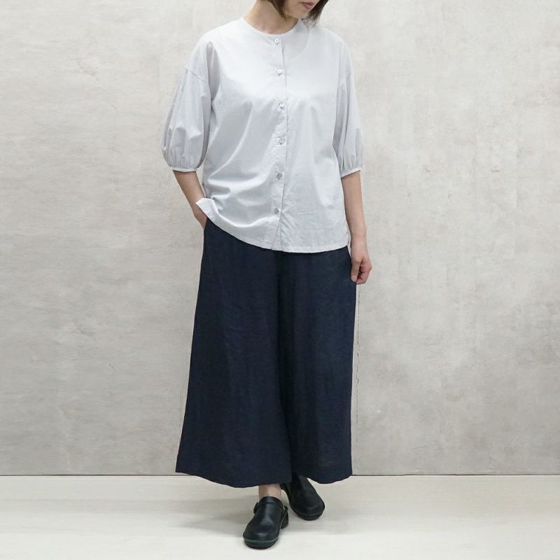 Branch m‘.,ブランチエム,ナチュラル,30代,40代,50代,60代,コットン,ゆったり,綿,blouse,ブラウス,綿ブラウス,コットンブラウス,綿ローン,前あき ,