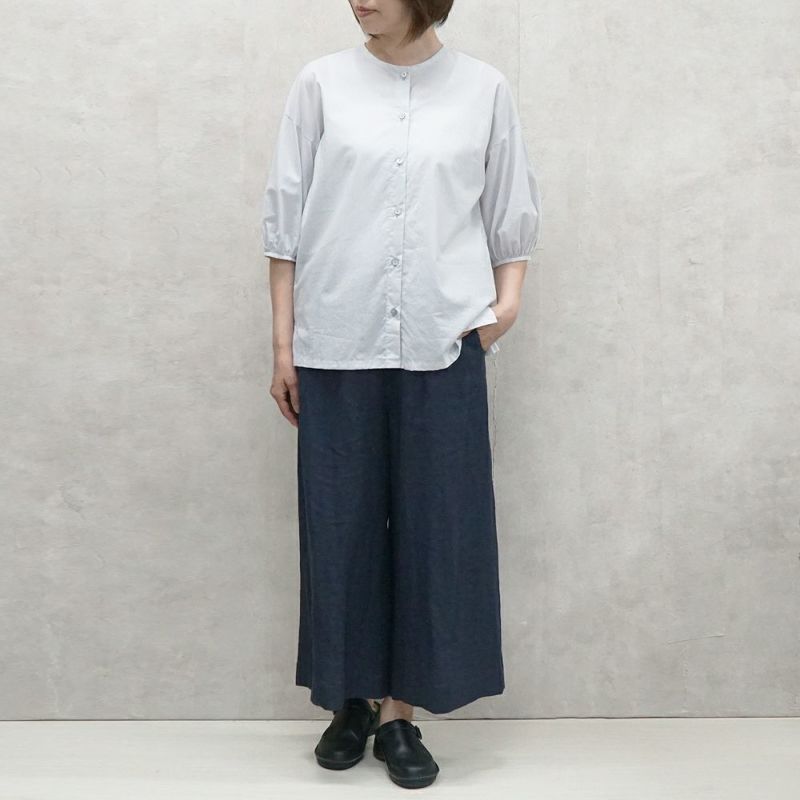Branch m‘.,ブランチエム,ナチュラル,30代,40代,50代,60代,コットン,ゆったり,綿,blouse,ブラウス,綿ブラウス,コットンブラウス,綿ローン,前あき ,
