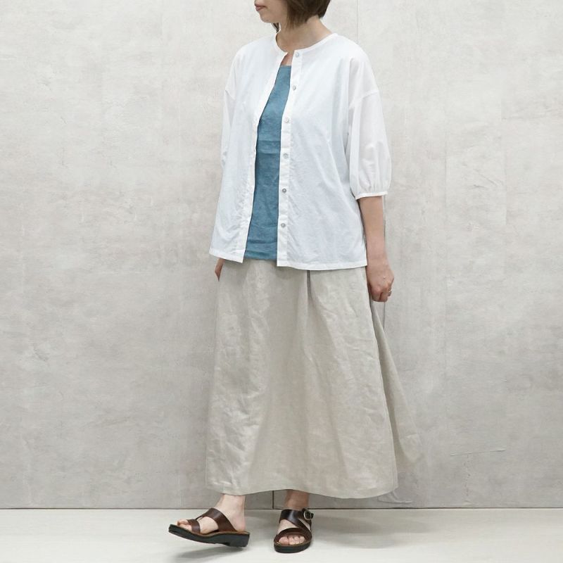 Branch m‘.,ブランチエム,ナチュラル,30代,40代,50代,60代,コットン,ゆったり,綿,blouse,ブラウス,綿ブラウス,コットンブラウス,綿ローン,前あき ,