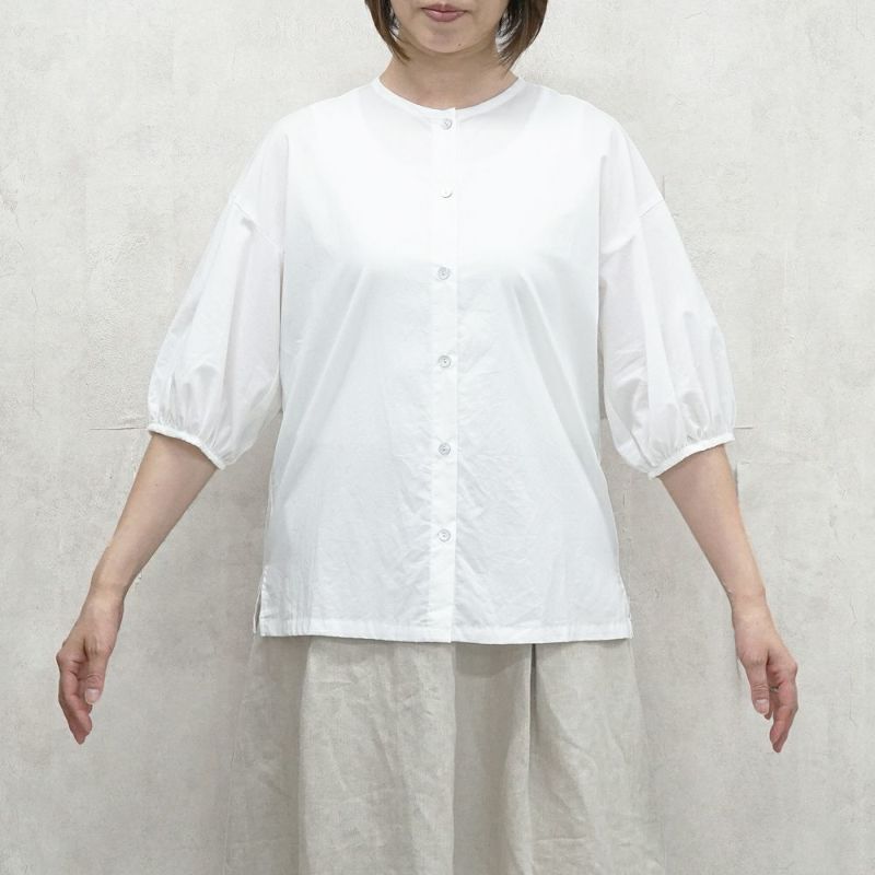 Branch m‘.,ブランチエム,ナチュラル,30代,40代,50代,60代,コットン,ゆったり,綿,blouse,ブラウス,綿ブラウス,コットンブラウス,綿ローン,前あき ,