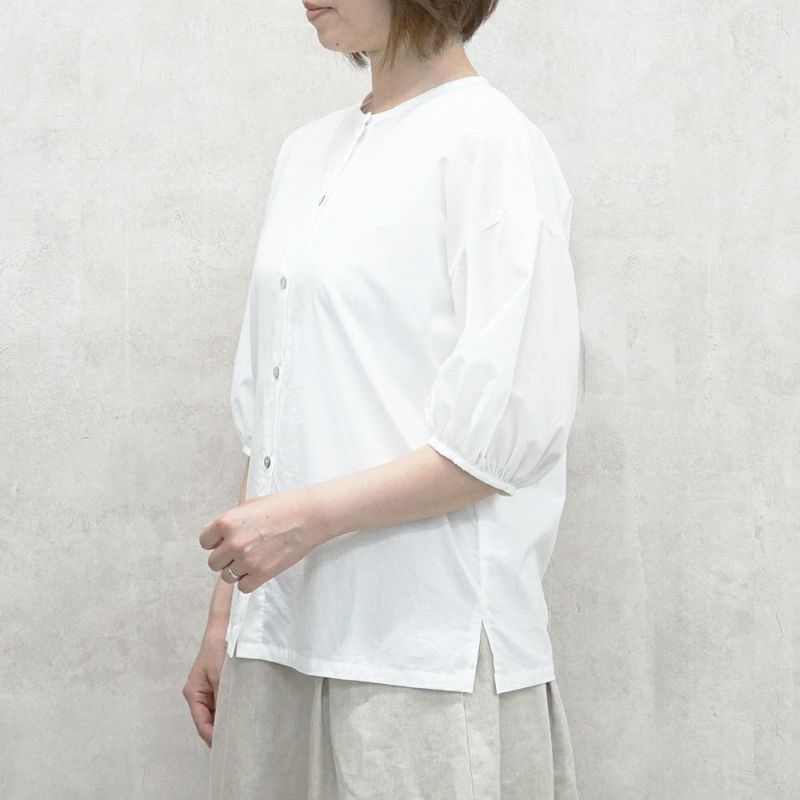 Branch m‘.,ブランチエム,ナチュラル,30代,40代,50代,60代,コットン,ゆったり,綿,blouse,ブラウス,綿ブラウス,コットンブラウス,綿ローン,前あき ,