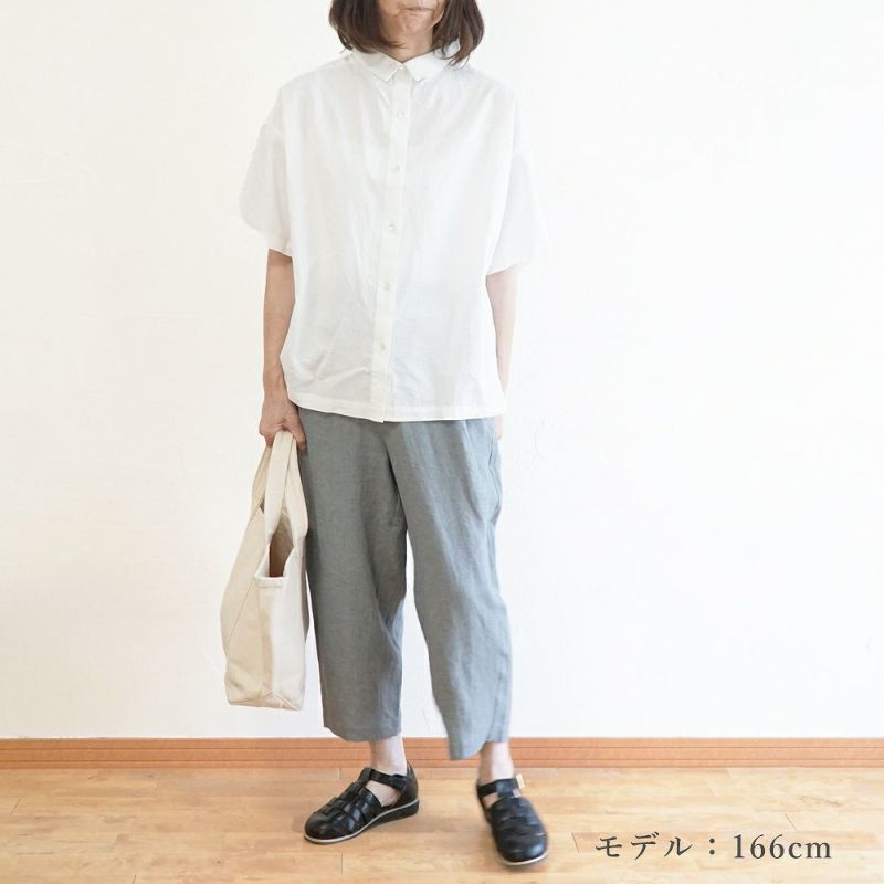 Branch m‘.,ブランチエム,ナチュラル,30代,40代,50代,60代,リネン,ゆったり,パンツ,リネンパンツ,テーパードパンツ,テーパード,タックテーパードパンツ,タックパンツ