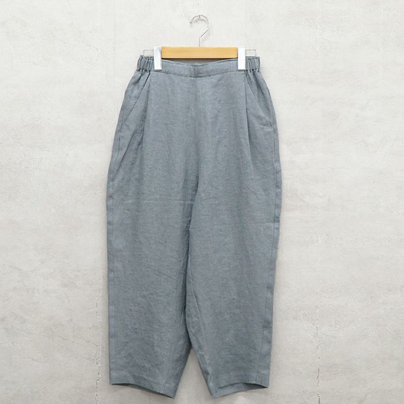 Branch m‘.,ブランチエム,ナチュラル,30代,40代,50代,60代,リネン,ゆったり,パンツ,リネンパンツ,テーパードパンツ,テーパード,タックテーパードパンツ,タックパンツ