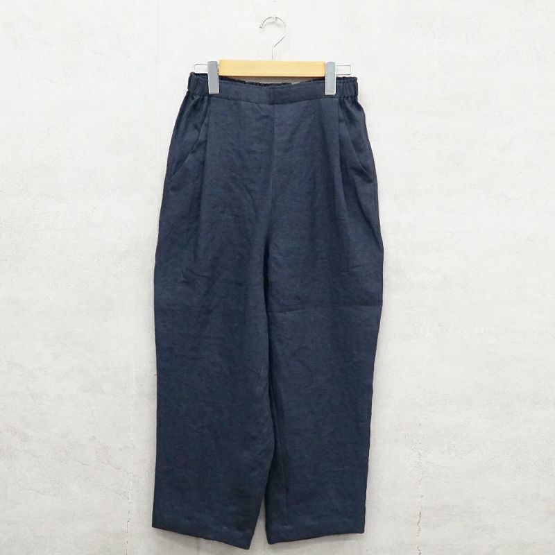Branch m‘.,ブランチエム,ナチュラル,30代,40代,50代,60代,リネン,ゆったり,パンツ,リネンパンツ,テーパードパンツ,テーパード,タックテーパードパンツ,タックパンツ