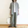 Branch m‘.,ブランチエム,ナチュラル,30代,40代,50代,60代,リネン,ゆったり,パンツ,リネンパンツ,テーパードパンツ,テーパード,タックテーパードパンツ,タックパンツ