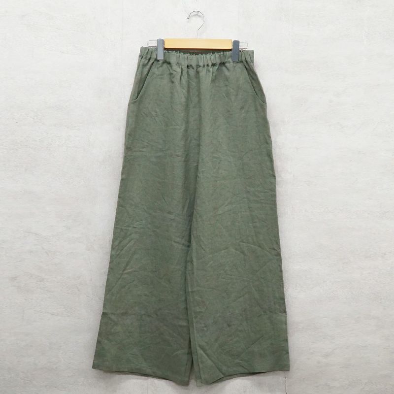 Branch m‘.,ブランチエム,ナチュラル,30代,40代,50代,60代,リネン,ゆったり,パンツ,リネンパンツ,テーパードパンツ,テーパード,タックテーパードパンツ,タックパンツ