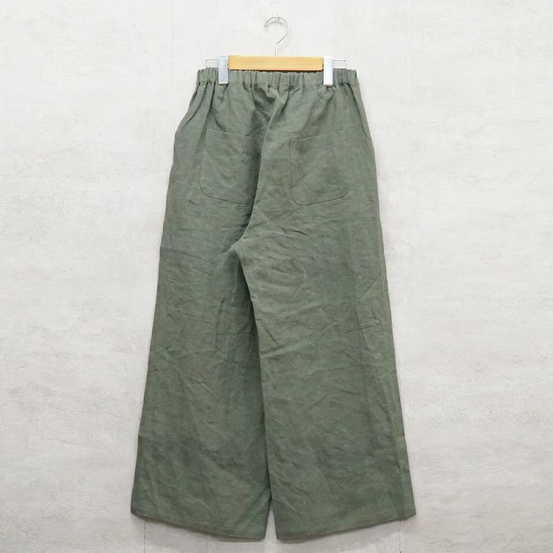 Branch m‘.,ブランチエム,ナチュラル,30代,40代,50代,60代,リネン,ゆったり,パンツ,リネンパンツ,テーパードパンツ,テーパード,タックテーパードパンツ,タックパンツ