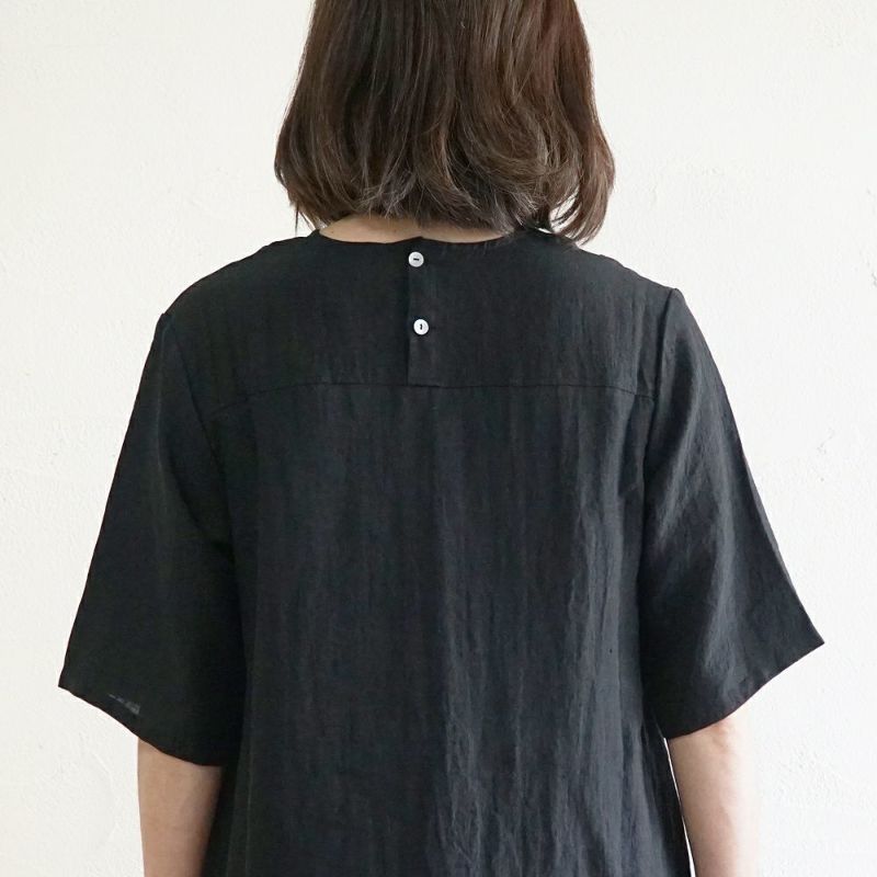 Branch m‘.,ブランチエム,ナチュラル,30代,40代,50代,60代,リネン,ゆったり,ワンピース,リネンワンピース,５分袖ワンピース,ルームウェア,リラックス,リラックスウェア