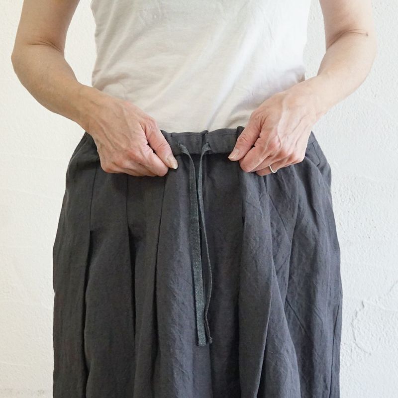 Branch m‘.,ブランチエム,ナチュラル,30代,40代,50代,60代,リネン,ゆったり,スカート,リネンスカート,遠州灘,遠州灘リネン,タックスカート