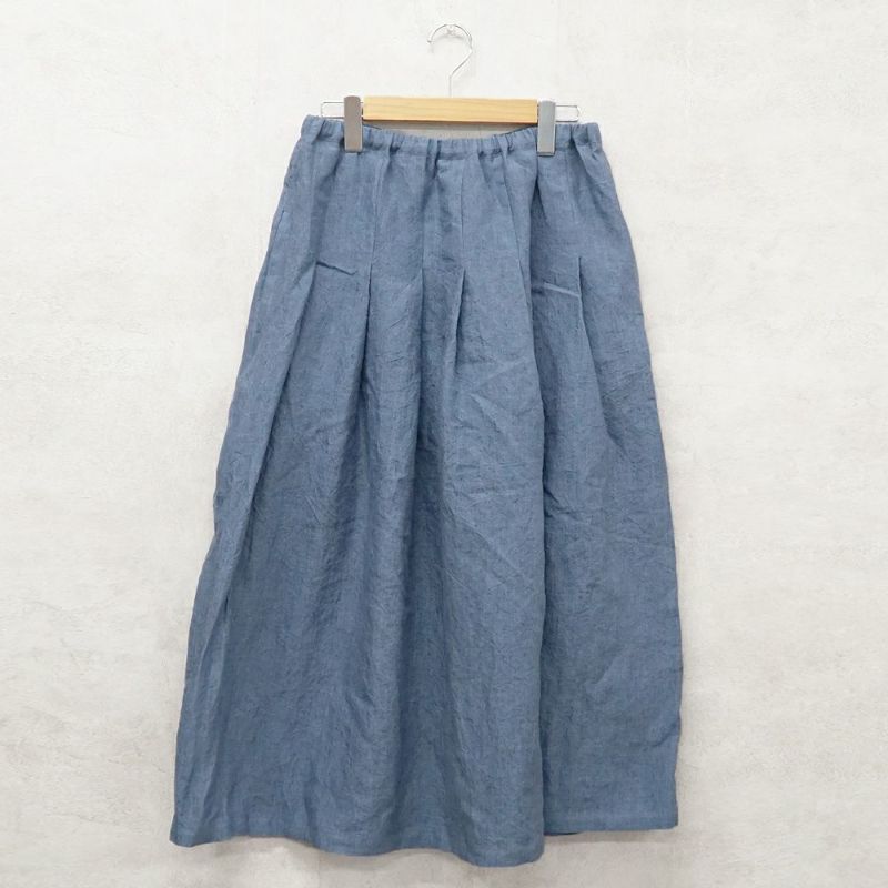 Branch m‘.,ブランチエム,ナチュラル,30代,40代,50代,60代,リネン,ゆったり,スカート,リネンスカート,遠州灘,遠州灘リネン,タックスカート