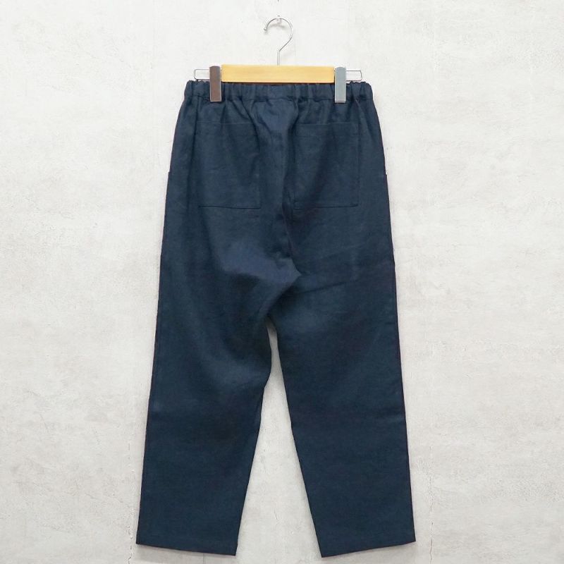 Branch m‘.,ブランチエム,ナチュラル,30代,40代,50代,60代,リネン,ゆったり,リネンコットン,ストレッチ,pants,パンツ,ストレッチパンツ,クロップド,クロップドパンツ 