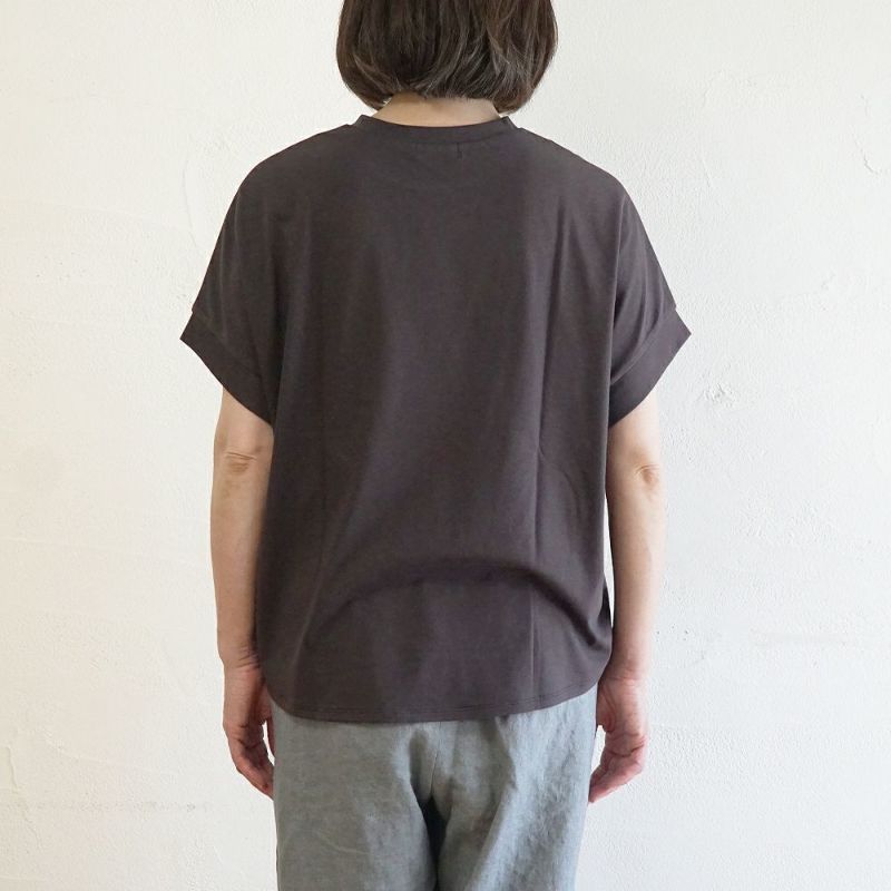 Branch m‘.,ブランチエム,ナチュラル,30代,40代,50代,60代,コットン,ゆったり,カットソー,Tシャツ,ドット,水玉,天竺,ドットTシャツ