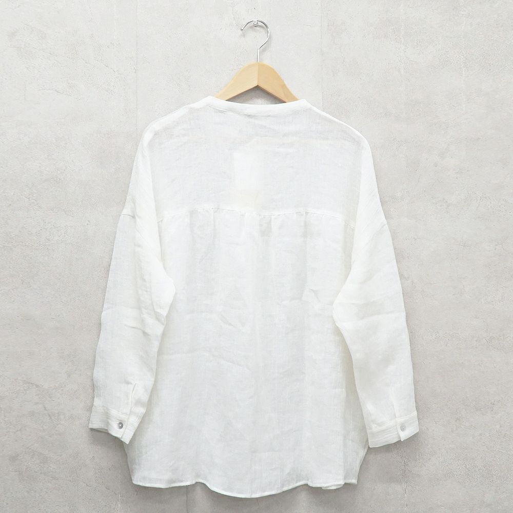 Branch m‘.,ブランチエム,ナチュラル,30代,40代,50代,60代,リネン,ゆったり,ブラウス,リネンブラウス,長袖ブラウス,チュニック,リネンチュニック,チュニックブラウス,ギャザーブラウス