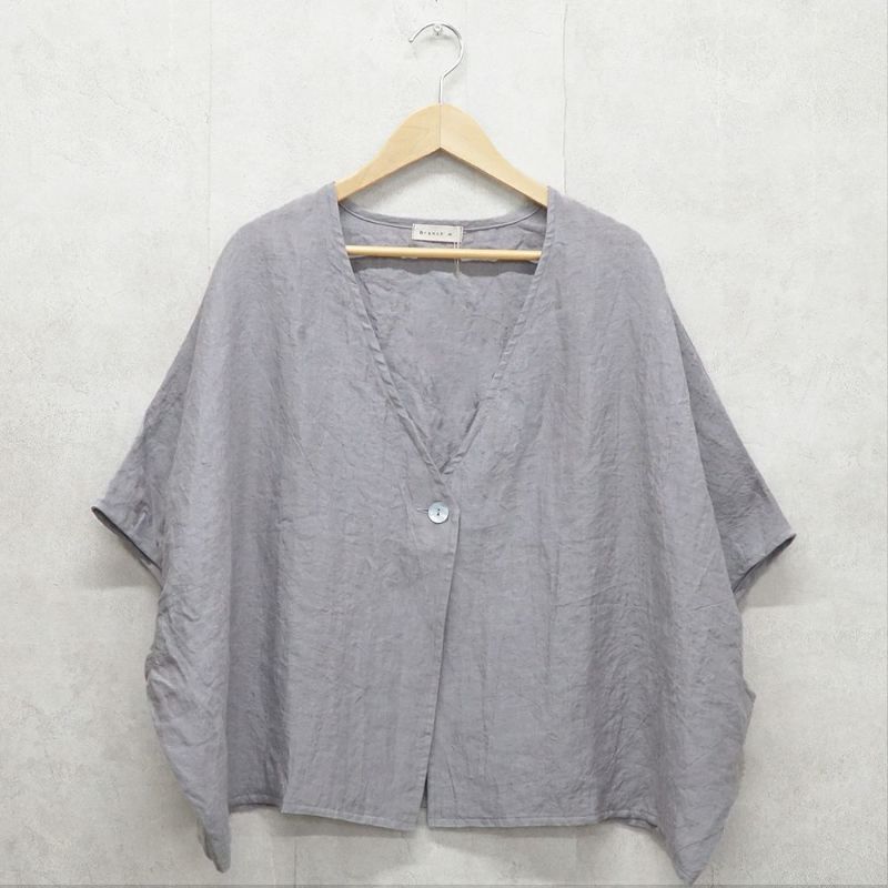 Branch m‘.,ブランチエム,ナチュラル,30代,40代,50代,60代,リネン,ゆったり,ブラウス,カーディガン,ボレロ,ボレロカーディガン,リネンカーディガン,リネンボレロ,