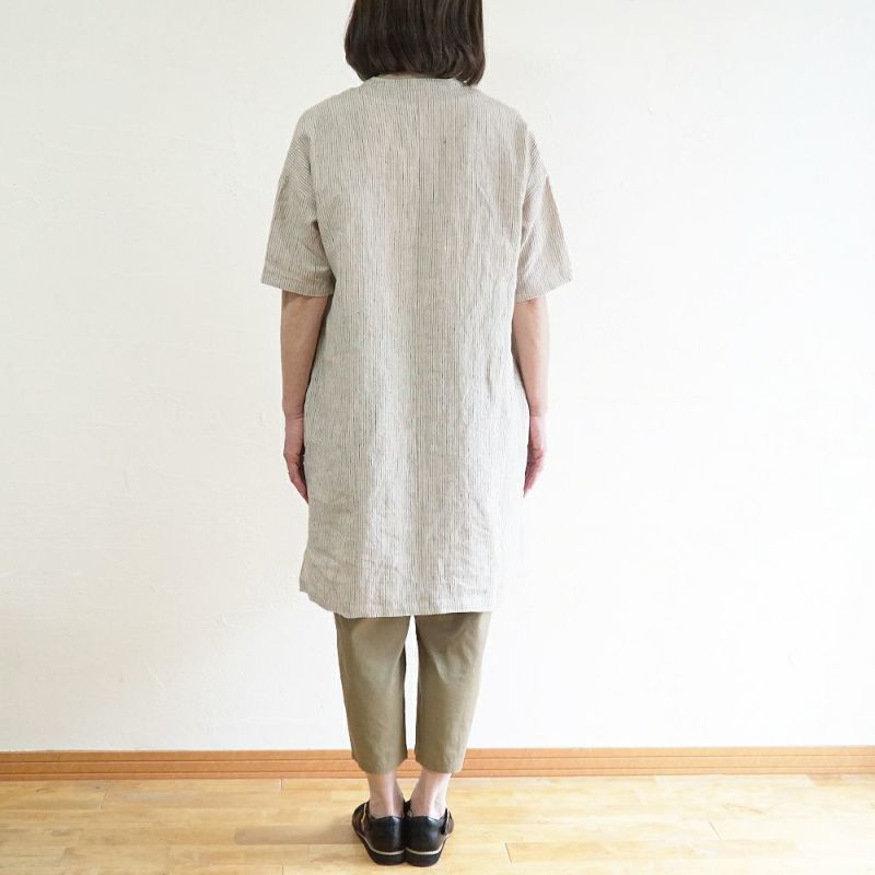 Branch m‘.,ブランチエム,ナチュラル,30代,40代,50代,60代,リネン,ゆったり,ブラウス,チュニック,ワンピース,リネンブラウス,リネンチュニック,リネンワンピース,スキッパーブラウス,シャツワンピース,シャツチュニック,ストライプ