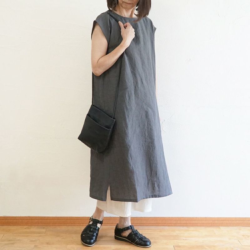 Branch m‘.,ブランチエム,ナチュラル,30代,40代,50代,60代,リネン,ゆったり,ワンピース,リネンワンピース,2way,2wayワンピース,ノースリーブ,ノースリーブワンピース
