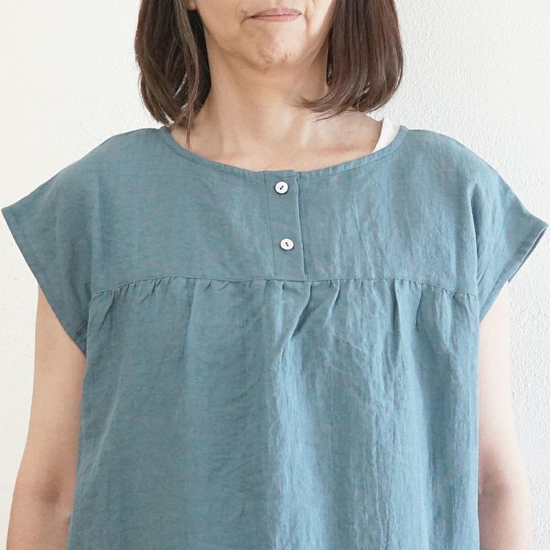 Branch m‘.,ブランチエム,ナチュラル,30代,40代,50代,60代,リネン,ゆったり,ワンピース,リネンワンピース,2way,2wayワンピース,ノースリーブ,ノースリーブワンピース