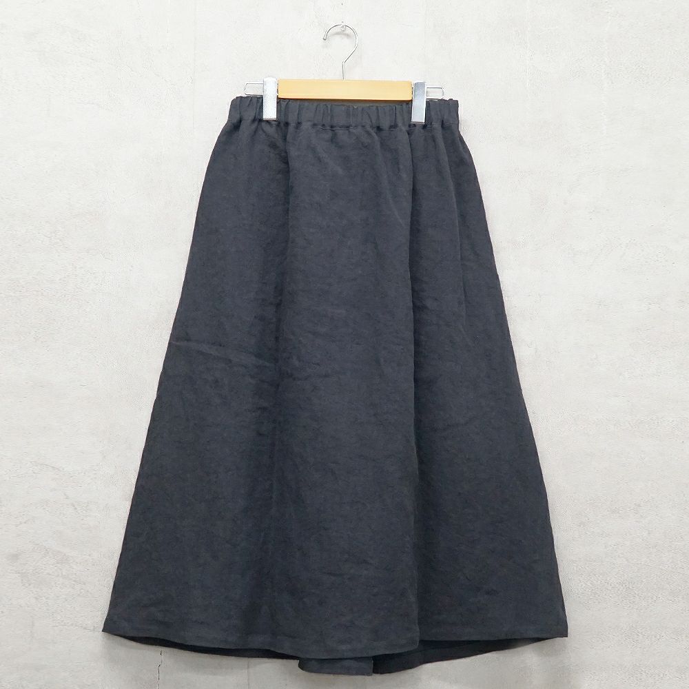 Branch m‘.,ブランチエム,ナチュラル,30代,40代,50代,60代,リネン,ゆったり,skirt,スカート,リネンスカート,タックスカート