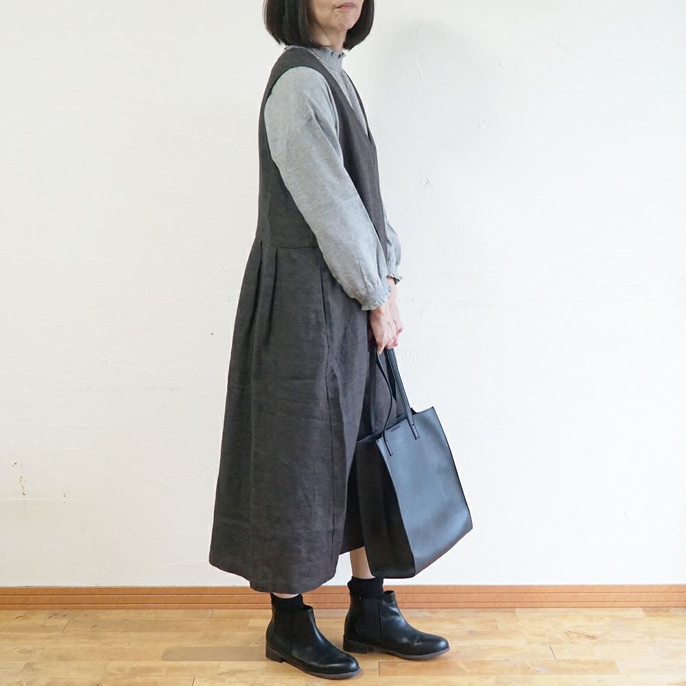 Branch m‘.,ブランチエム,ナチュラル,30代,40代,50代,60代,コットン,ゆったり,blouse,ブラウス,綿ブラウス,起毛ブラウス,フリル,フリルブラウス,シャーリング,シャーリングブラウス 