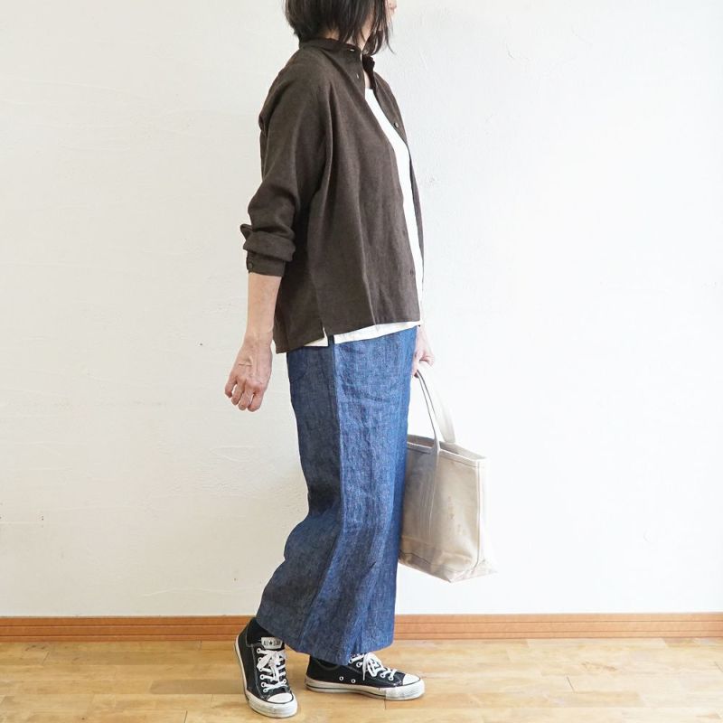 Branch m‘.,ブランチエム,ナチュラル,30代,40代,50代,60代,コットン,ゆったり,blouse,ブラウス,綿ブラウス,起毛ブラウス,羽織,羽織ブラウス,丸襟,丸襟ブラウス,シャツ,丸襟シャツ