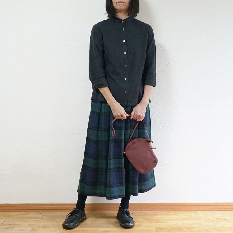 Branch m‘.,ブランチエム,ナチュラル,30代,40代,50代,60代,コットン,ゆったり,blouse,ブラウス,綿ブラウス,起毛ブラウス,羽織,羽織ブラウス,丸襟,丸襟ブラウス,シャツ,丸襟シャツ