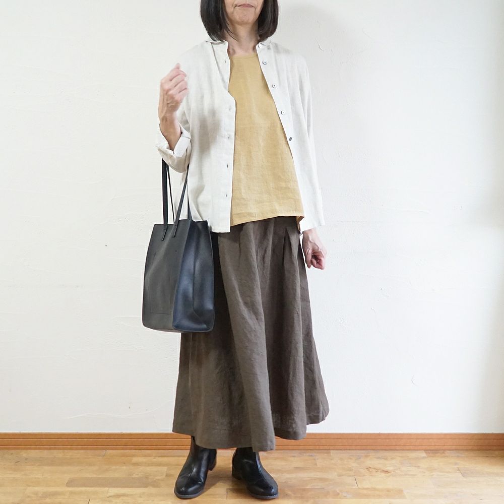 Branch m‘.,ブランチエム,ナチュラル,30代,40代,50代,60代,コットン,ゆったり,blouse,ブラウス,綿ブラウス,起毛ブラウス,羽織,羽織ブラウス,丸襟,丸襟ブラウス,シャツ,丸襟シャツ