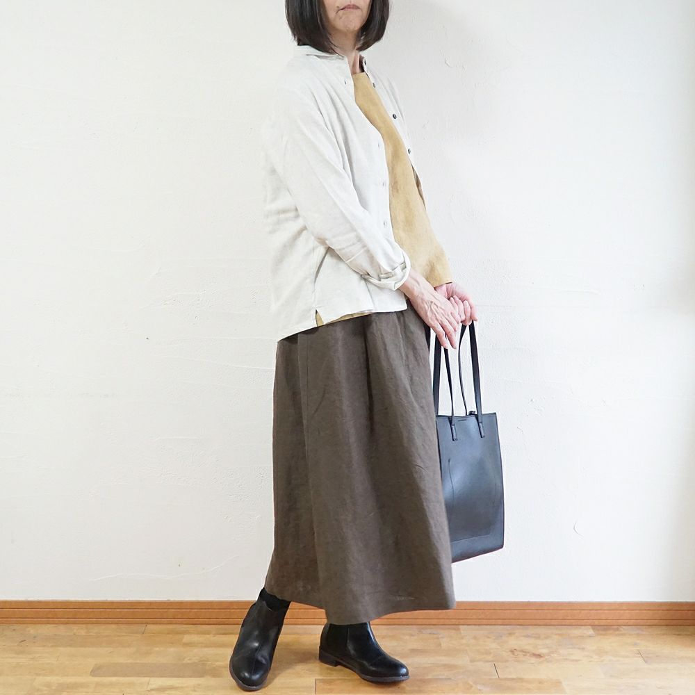 Branch m‘.,ブランチエム,ナチュラル,30代,40代,50代,60代,コットン,ゆったり,blouse,ブラウス,綿ブラウス,起毛ブラウス,羽織,羽織ブラウス,丸襟,丸襟ブラウス,シャツ,丸襟シャツ