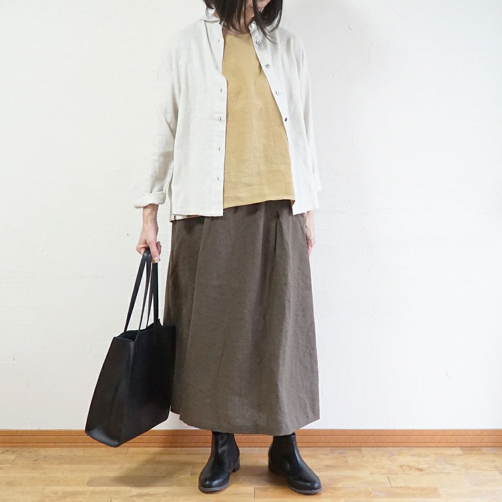 Branch m‘.,ブランチエム,ナチュラル,30代,40代,50代,60代,コットン,ゆったり,blouse,ブラウス,綿ブラウス,起毛ブラウス,羽織,羽織ブラウス,丸襟,丸襟ブラウス,シャツ,丸襟シャツ