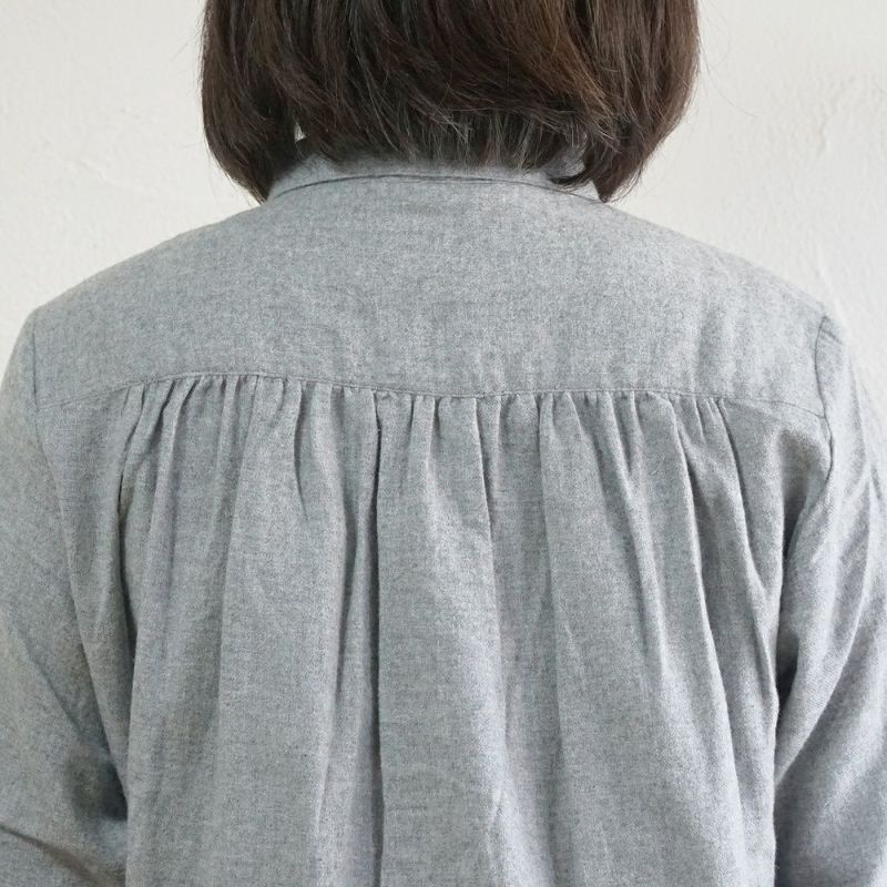 Branch m‘.,ブランチエム,ナチュラル,30代,40代,50代,60代,コットン,ゆったり,blouse,ブラウス,綿ブラウス,起毛ブラウス,羽織,羽織ブラウス,丸襟,丸襟ブラウス,シャツ,丸襟シャツ