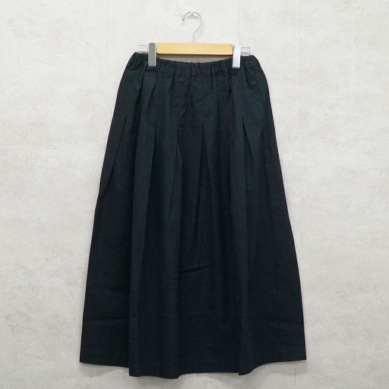 Branch m‘.,ブランチエム,ナチュラル,30代,40代,50代,60代,コットン,ゆったり,綿,skirt,スカート,タックスカート,タックフレアスカート,綿スカート,フレアスカート