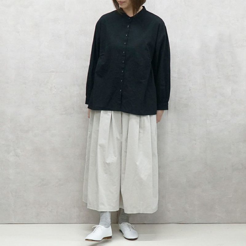 Branch m‘.,ブランチエム,ナチュラル,30代,40代,50代,60代,コットンリネン,綿麻,blouse,ブラウス,コットンリネンブラウス,ギャザーブラウス,羽織,羽織ブラウス,