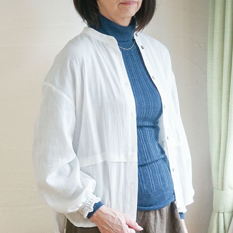 Branch m‘.,ブランチエム,ナチュラル,30代,40代,50代,60代, ,ゆったり,コットン,綿,クルーネック,テレコ,ランダムテレコ,タートルネック,セーター,ニット,タートルネックニット,