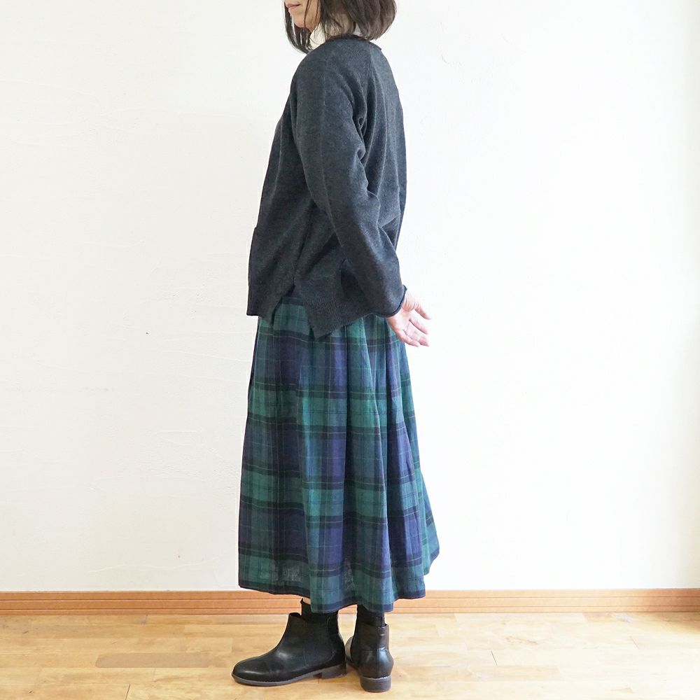 Branch m‘.,ブランチエム,ナチュラル,30代,40代,50代,60代,綿,ゆったり,コットン,ニット,カーディガン,ニットカーディガン,クルーネックカーディガン