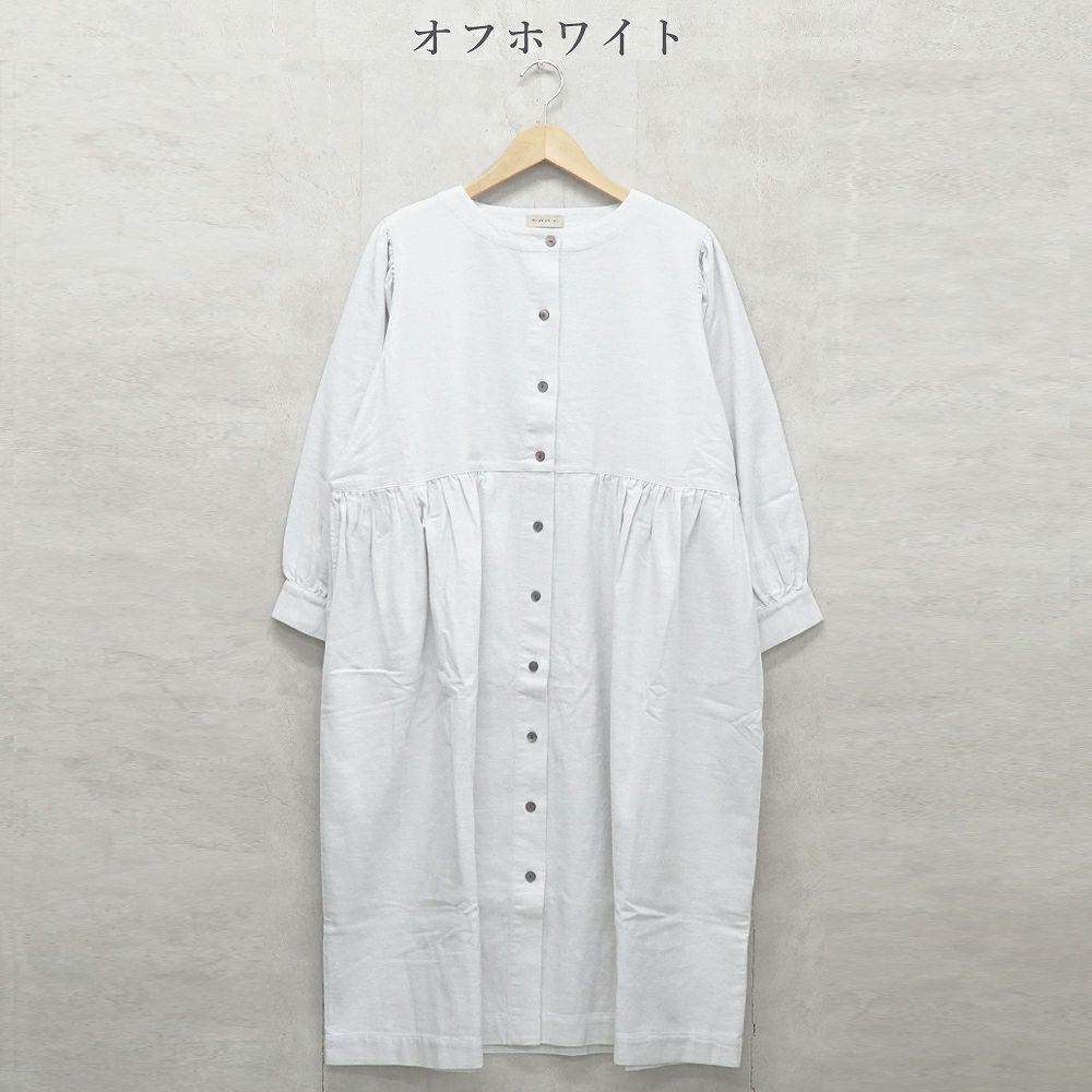 Branch m‘.,ブランチエム,ナチュラル,30代,40代,50代,60代,コットン,ゆったり,blouse,ブラウス,綿ブラウス,綿ウール,コットンウール,ワンピース,ギャザーワンピース,羽織ワンピース,ライトアウター,カーディガン,起毛ワンピース