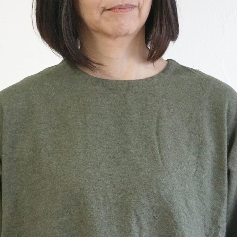 Branch m‘.,ブランチエム,ナチュラル,30代,40代,50代,60代,コットン,ゆったり,ワンピース ,綿,綿ウール,コットンウール,ワンピース,起毛ワンピース,チュニックワンピース