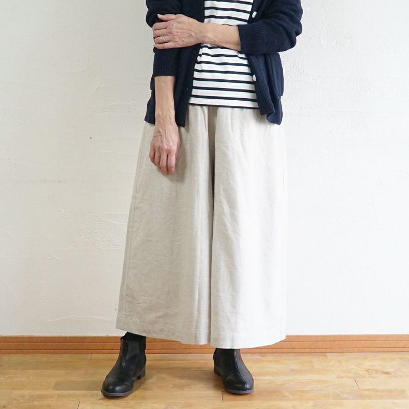 Branch m‘.,ブランチエム,ナチュラル,30代,40代,50代,60代,コットン,ゆったり,綿,綿ウール,コットンウール, pants,パンツ,ワイドパンツ,ギャザーパンツ,