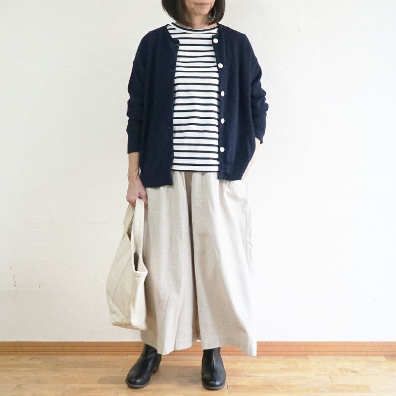 Branch m‘.,ブランチエム,ナチュラル,30代,40代,50代,60代,コットン,ゆったり,綿,綿ウール,コットンウール, pants,パンツ,ワイドパンツ,ギャザーパンツ,