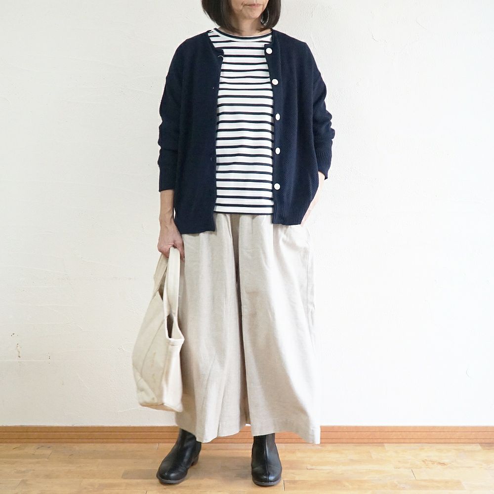 Branch m‘.,ブランチエム,ナチュラル,30代,40代,50代,60代,コットン,ゆったり,綿,綿ウール,コットンウール, pants,パンツ,ワイドパンツ,ギャザーパンツ,