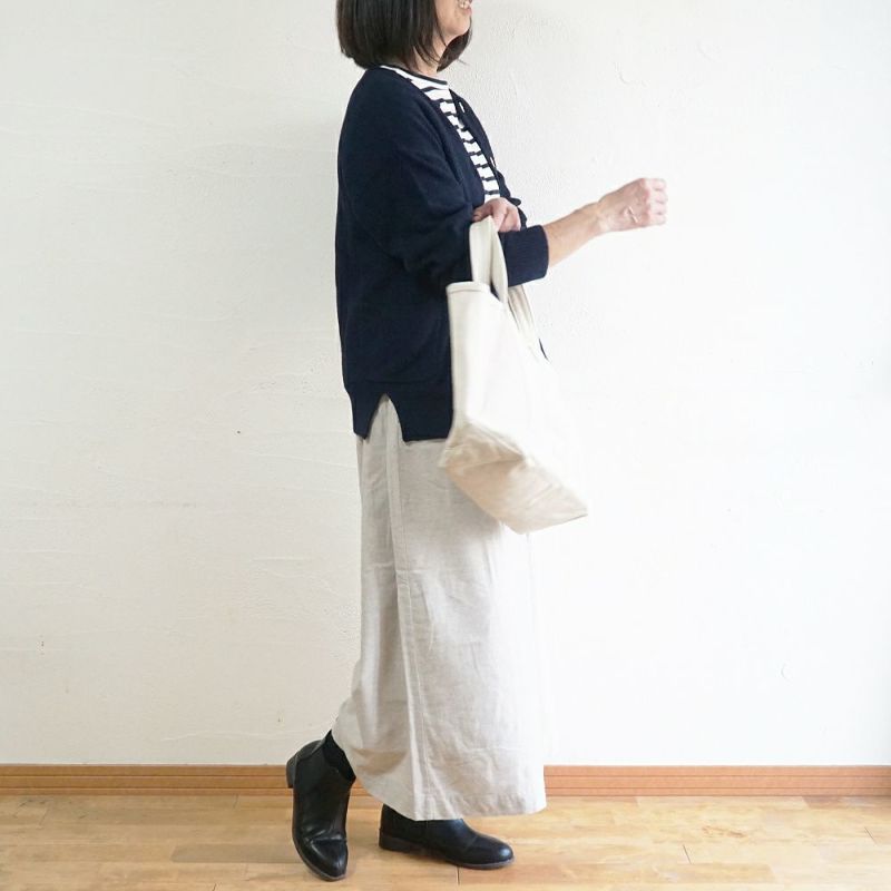 Branch m‘.,ブランチエム,ナチュラル,30代,40代,50代,60代,コットン,ゆったり,綿,綿ウール,コットンウール, pants,パンツ,ワイドパンツ,ギャザーパンツ,