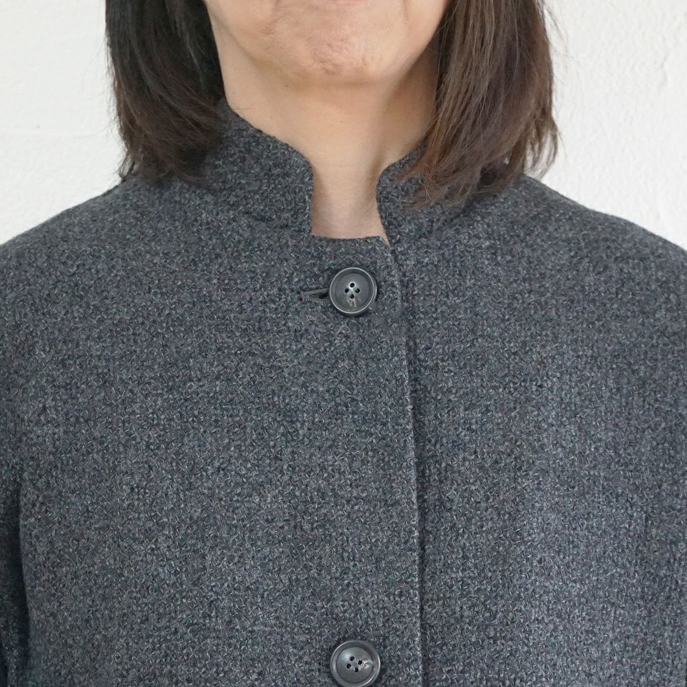 Branch m‘.,ブランチエム,ナチュラル,30代,40代,50代,60代,ウール,ゆったり,コート,ジャケット,スタンドカラー,スタンドカラージャケット,スタンドカラーコート,ウールコート,ショートコート,