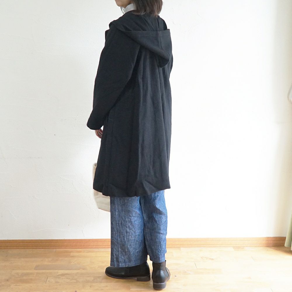 Branch m‘.,ブランチエム,ナチュラル,30代,40代,50代,60代,ウール,ゆったり,コート,ジャケット,hood,フード,フード付きコート