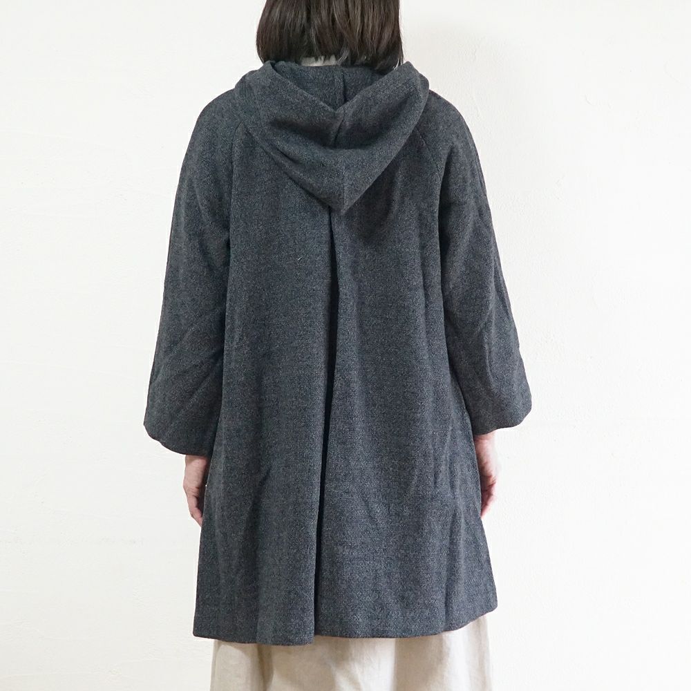 Branch m‘.,ブランチエム,ナチュラル,30代,40代,50代,60代,ウール,ゆったり,コート,ジャケット,hood,フード,フード付きコート