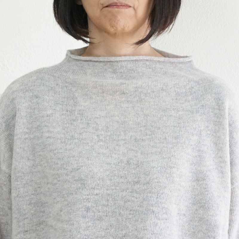 Branch m‘.,ブランチエム,ナチュラル,30代,40代,50代,60代,ウール,ゆったり,knit,ニット,ウール混,ボトルネック,プルオーバー,プルオーバーニット,カラーニット