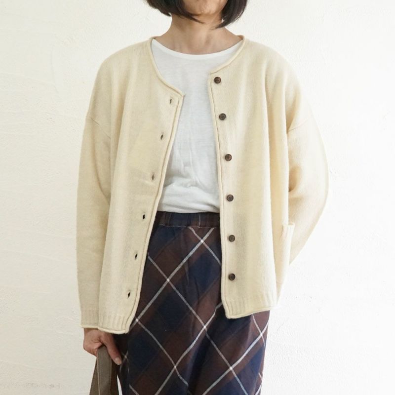 Branch m‘.,ブランチエム,ナチュラル,30代,40代,50代,60代,ウール,ゆったり,knit,ニット,ウール混,ボトルネック,プルオーバー,プルオーバーニット,カラーニット,カーディガン,ニットカーディガン,2way,2wayニット