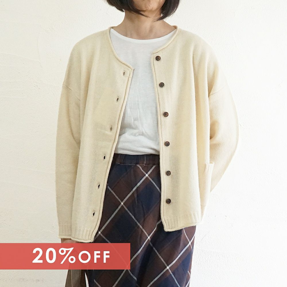 Branch m‘.,ブランチエム,ナチュラル,30代,40代,50代,60代,ウール,ゆったり,knit,ニット,ウール混,ボトルネック,プルオーバー,プルオーバーニット,カラーニット,カーディガン,ニットカーディガン,2way,2wayニット